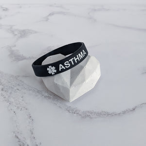 Black Asthma Bracelet