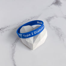 Load image into Gallery viewer, Type 2 Diabetes medical awareness bracelet
