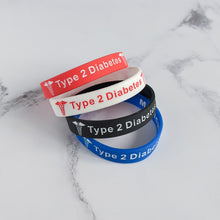 Load image into Gallery viewer, Type 2 Diabetes Medical alert bracelet
