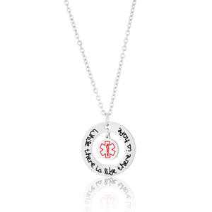 while there is life there is hope necklace